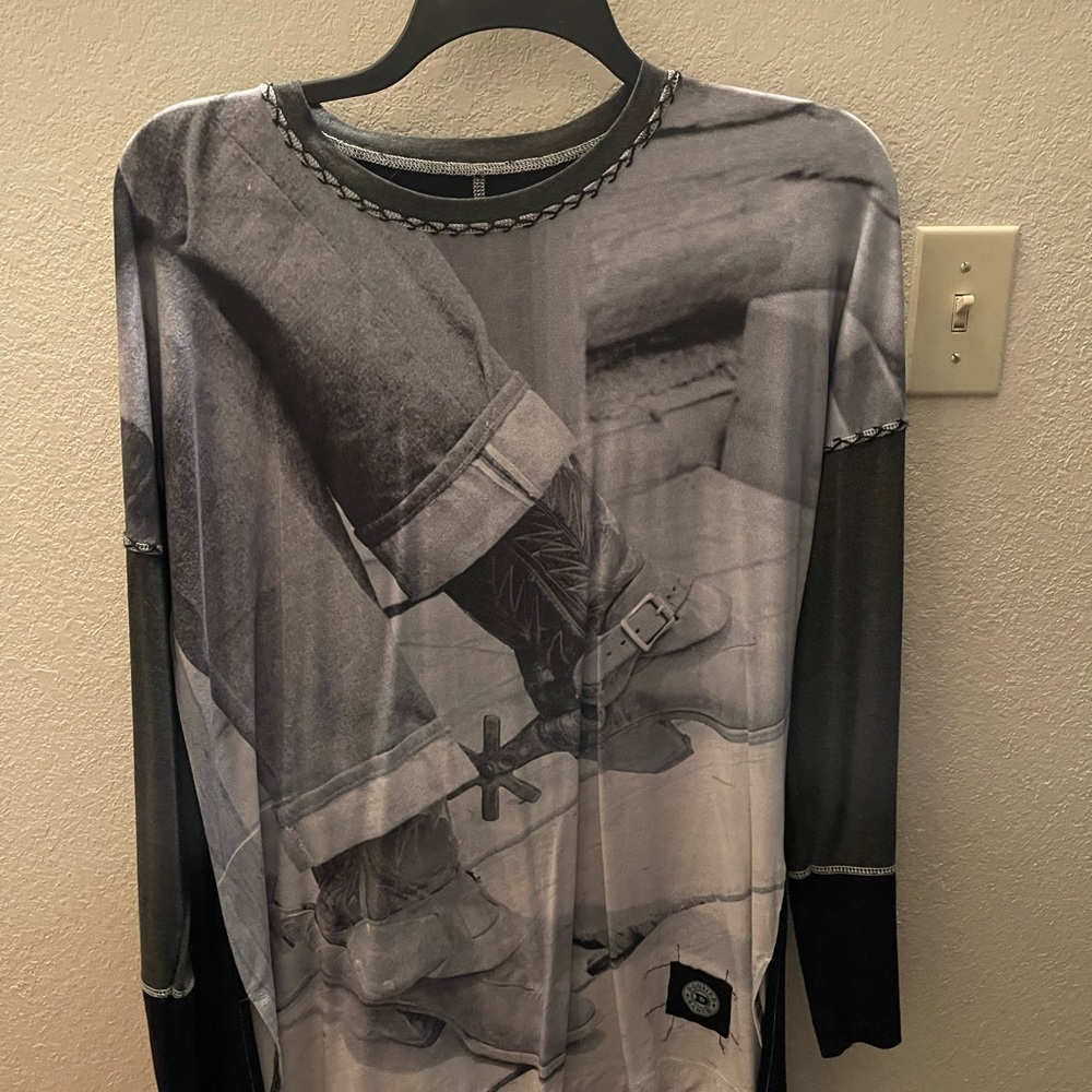 Western Boots Long Sleeve Tunic